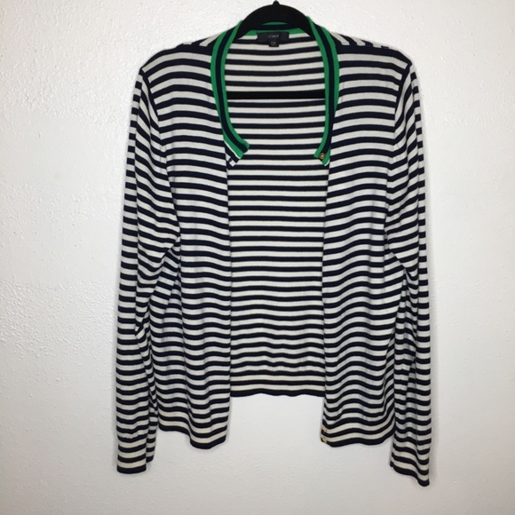 J. Crew Striped Cardigan XXL - Picture 3 of 6